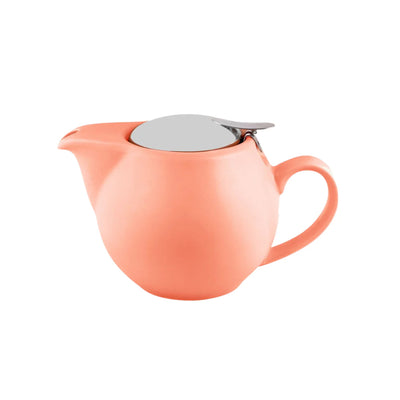 Bevande teapot 350ml apricot  with stainless steel lid and infuser basket