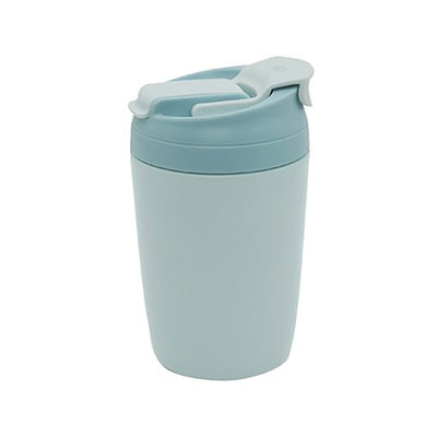 travel keep cup stainless steel 350ml double walled  Light Blue
