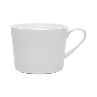 Bone China White Squat Conical Tea Coffee Mug 400ml