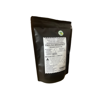 English Breakfast Organic caterers hospitality 50 Pack Premium Tea bags compostable biodegradable sustainable